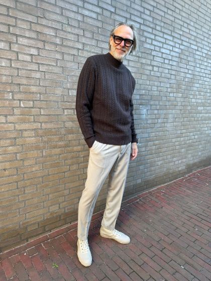 Drykorn Heren Trui Zayn Donkerbruin 1114