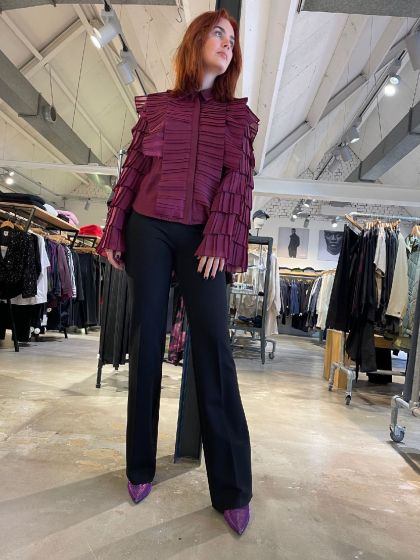 Drykorn Dames Alive Broek 1000 Zwart