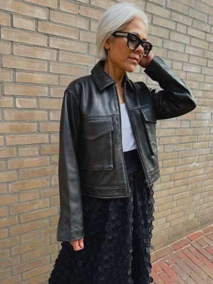 Second Female Lato Leather Jacket Black