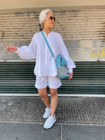 Xacus dames blouse Malia wit