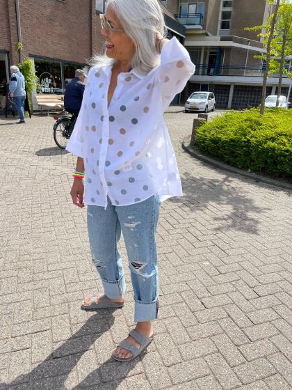 Xacus dames blouseAmanda wit