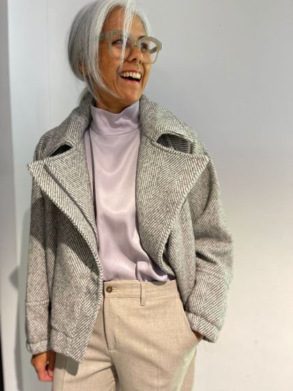 Second Female Cakile New Jacket Light Grey melange