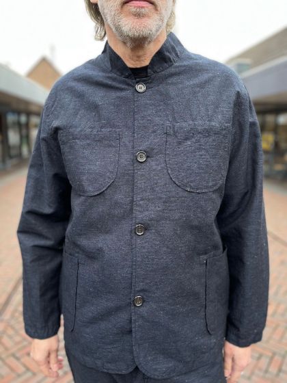 Universal Works heren Nehru Jacket Navy