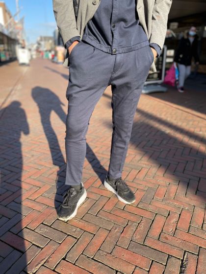 Drykorn heren broek Taks donkerblauw