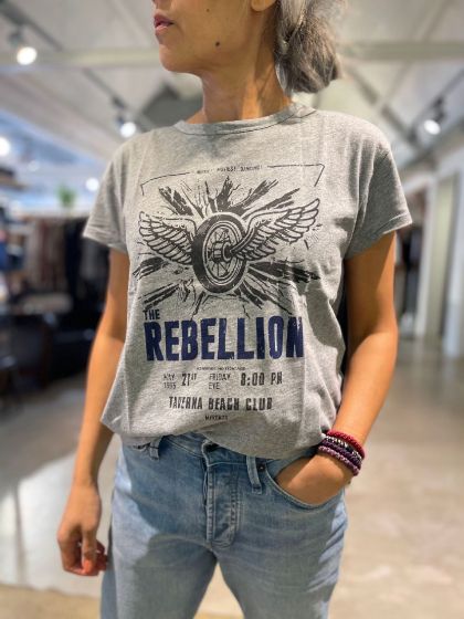 Set dames shirt 73017 grijs melange