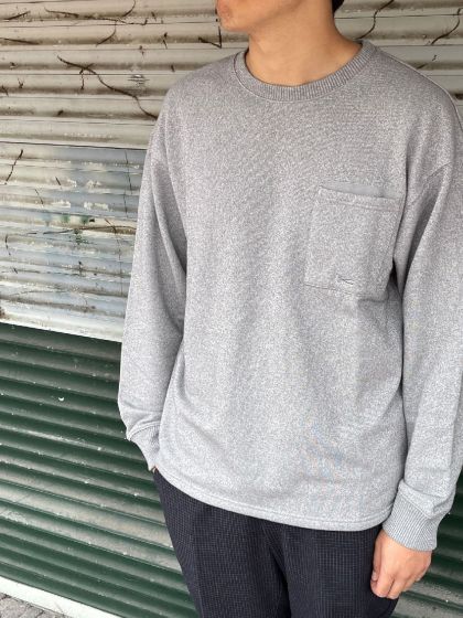 Denham heren sweater Severn Americana Grey Marl