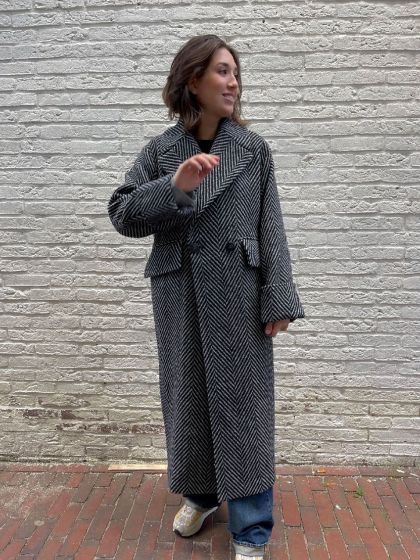 Copenhagen Muse Zig Coat Grey