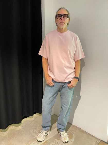 American Vintage Heren T-Shirt MFIZ02AE Poudre