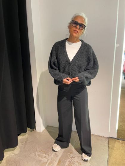 American Vintage Dames Zol19A Vest Charcoal