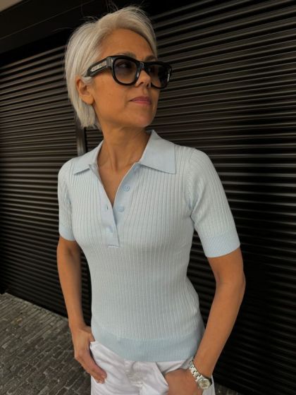 Avec Elan Polo Top Renee Ice Melt