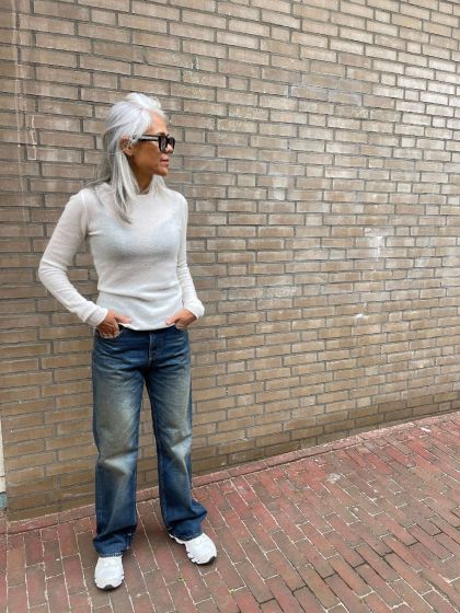 American Vintage Trui XIN18AH Pearl