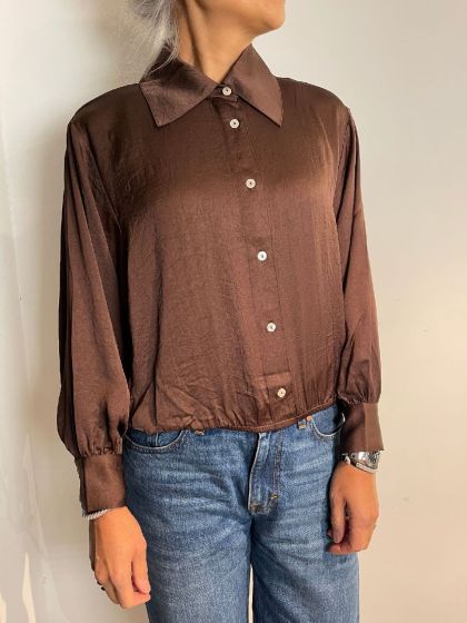 American Vintage dames blouse Wid06C Chocolate