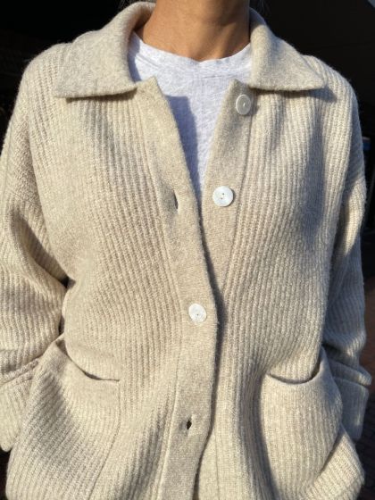 American Vintage dames vest DOMY19A Sand Melange