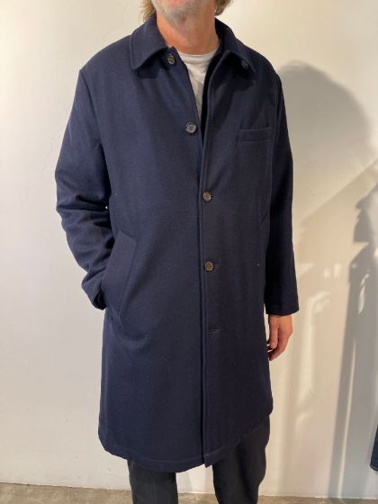 Universal Works heren jas Overcoat Navy