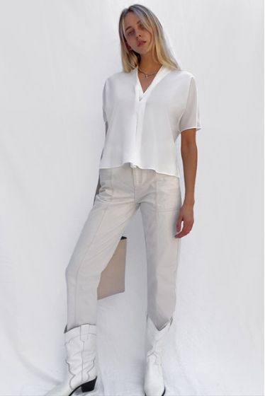 French Connection dames top Ineta Light wit