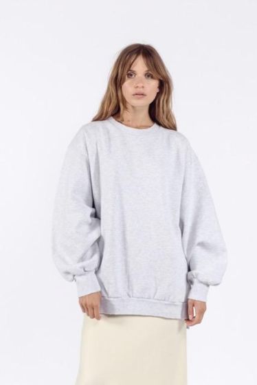 Âme dames sweater Ulla grijs melee