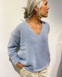 Sibin Linnebjerg dames trui Diana blauw