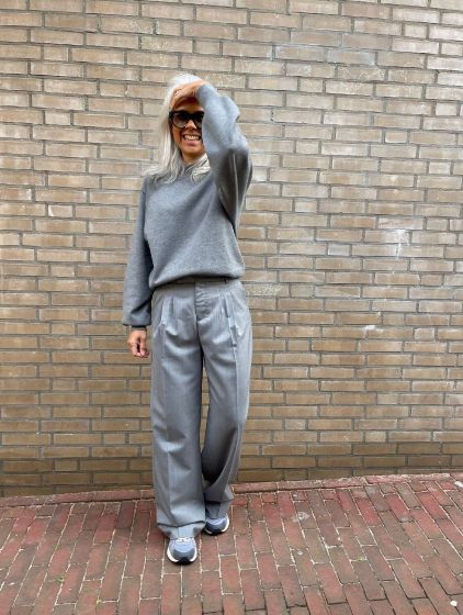 Briglia 1949 Dames Broek White W 60 Dark Grey