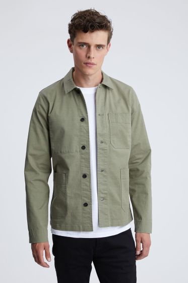 Denham jasje Mao Jacket Army green