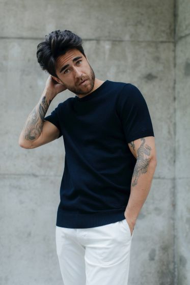 Saint Steve heren trui Boudewijn Dark Navy