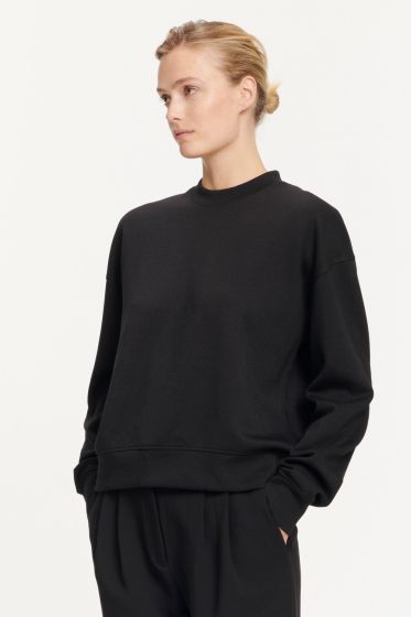 Samsoe Samsoe dames trui Kelsey crew zwart