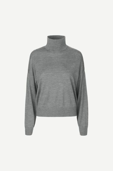 Samsoe Samsoe dames Kleo turtleneck grijs melee