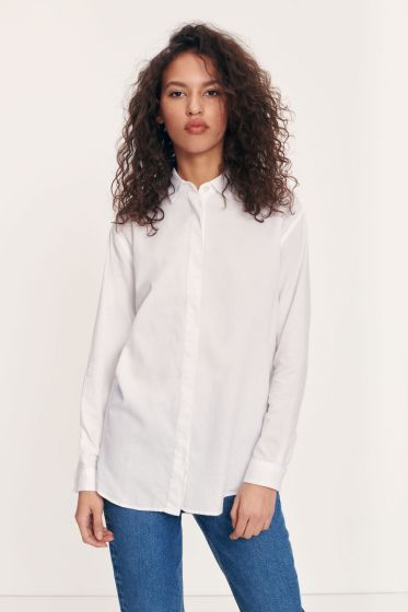 Samsoe Samsoe dames top Caico shirt whit