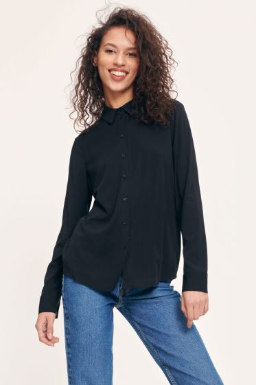 Samsoe Samsoe dames blouse Milly NP 9942 zwart