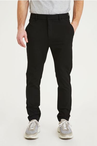 Plain heren broek Josh zwart