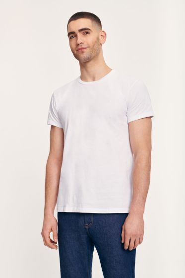 Samsoe Samsoe heren t-shirt Kronos O-neck wit