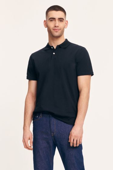 Samsoe Samsoe heren polo Harlo zwart