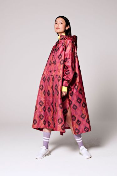 Rain Kiss Poncho Ikat