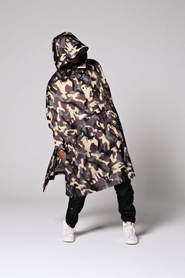 Rain Kiss Poncho Camo