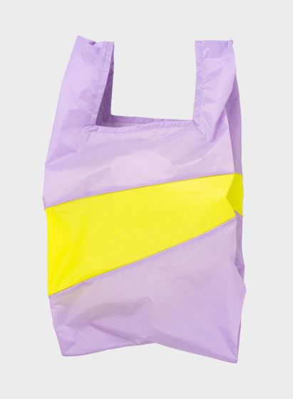 Susan Bijl shopping bag Large Idea & Fluo Yellow