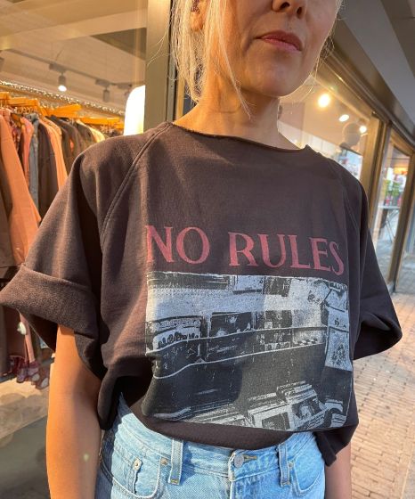 Set dames shirt 74153 No Rules zwart