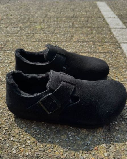 Birkenstock London Shearling Black