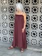Second Female Minga maxi dress Rum Raisin