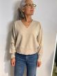 Samsoe Samsoe dames trui Nika V Neck Oatmeal