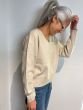 Samsoe Samsoe dames trui Nika V Neck Oatmeal