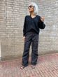 Second Female Brook Knit Oversized V Neck Black