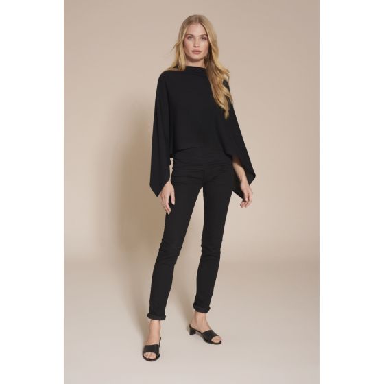 Sibin Linnebjerg dames cape Paris zwart