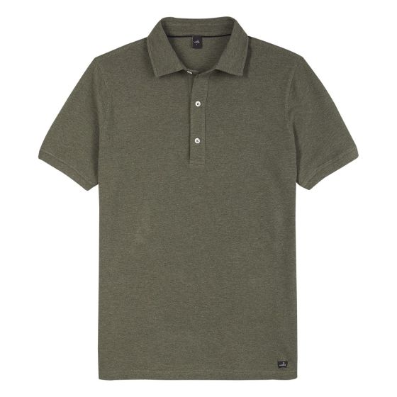 Wahts heren polo Davis Army Green Melange