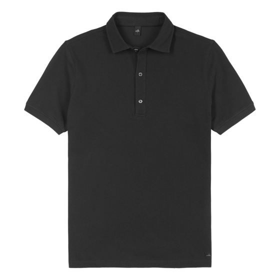 Wahts heren polo Davis Pure Black
