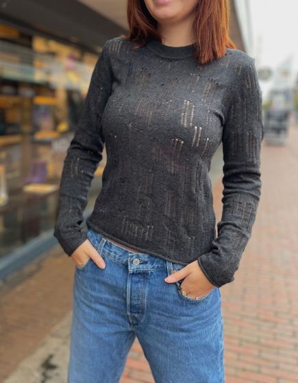 Samsoe Samsoe Dames Louise Crew Neck 14950 Grey