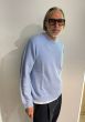Samsoe heren trui Viktor crew neck Chambray Blue