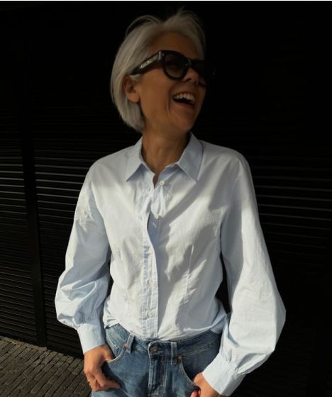 Zenggi Blouse Lichtblauw T04 1013 466