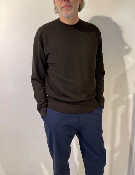 Drykorn heren trui Vincent donkerbruin