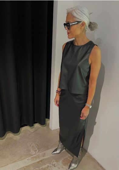 Club L Avenir Elda Top Black