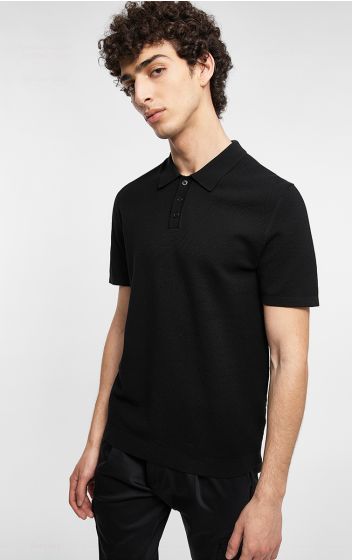 Drykorn heren polo Triton zwart