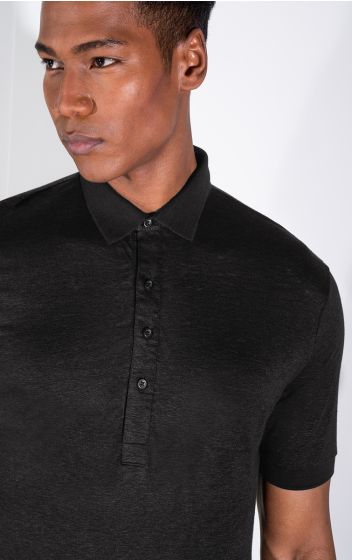 Drykorn heren polo Garry zwart